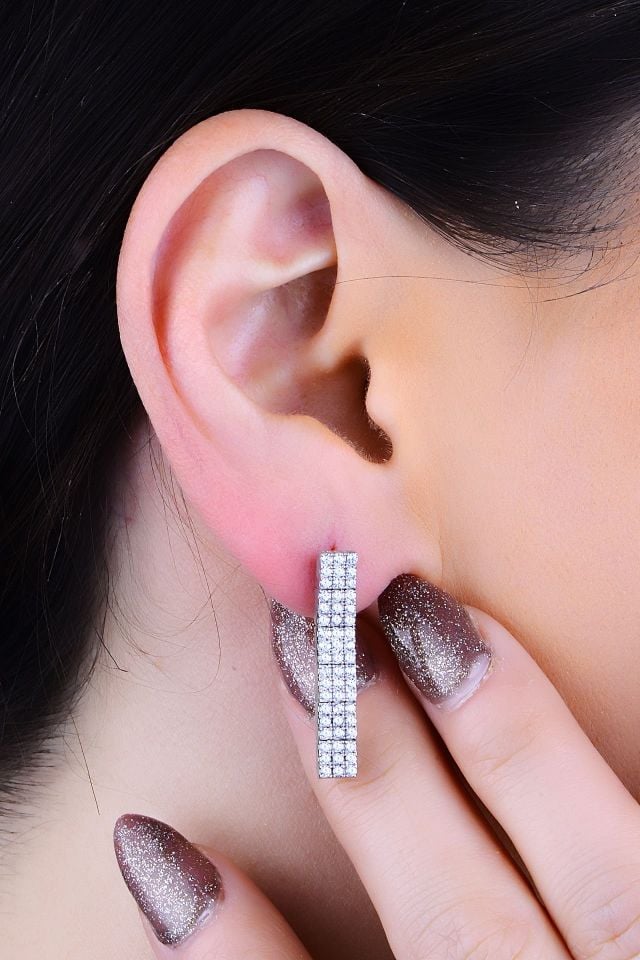 925 Ayar Gümüş 3 Sıra V Model Su Yolu Özel Gün Seti