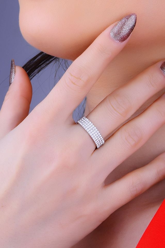 925 Ayar Gümüş 4 Sıra Salkım Su Yolu Set