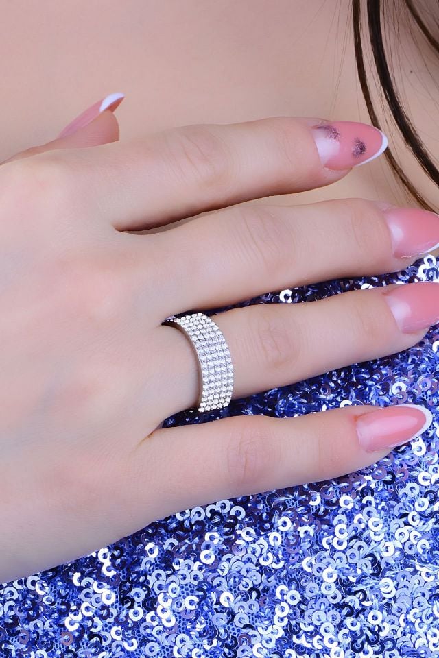 925 Ayar Gümüş 5 Sıra Salkım Su Yolu Set