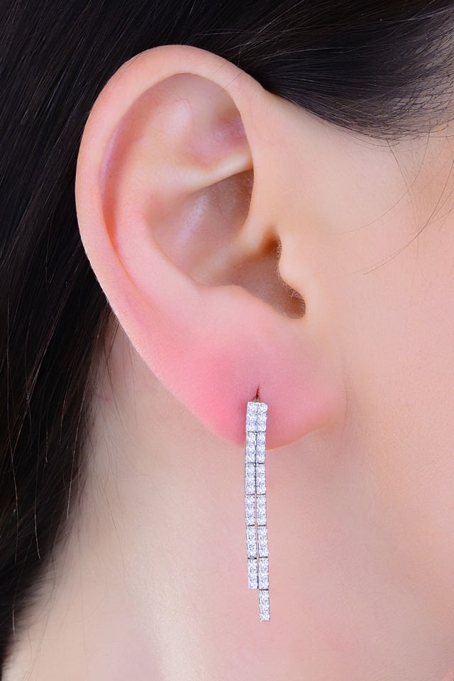 925 Ayar Gümüş 5 Sıra Salkım Su Yolu Set