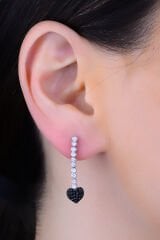 925 Ayar Gümüş Salkım Kalp Su Yolu Set