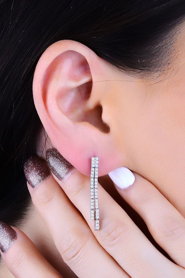 925 Ayar Gümüş 2 Sıra Salkım Su Yolu Set