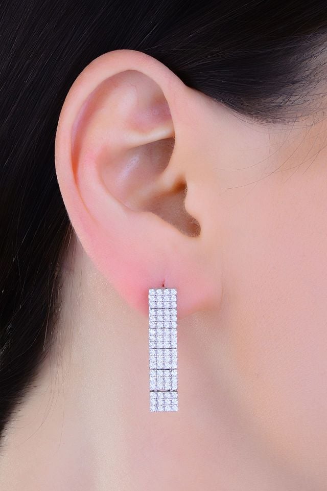 925 Ayar Gümüş 4 Sıra Tam Tur Su Yolu Set