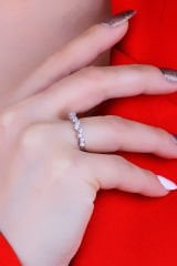 925 Ayar Gümüş Salkım Pırlanta Montür Su Yolu Set