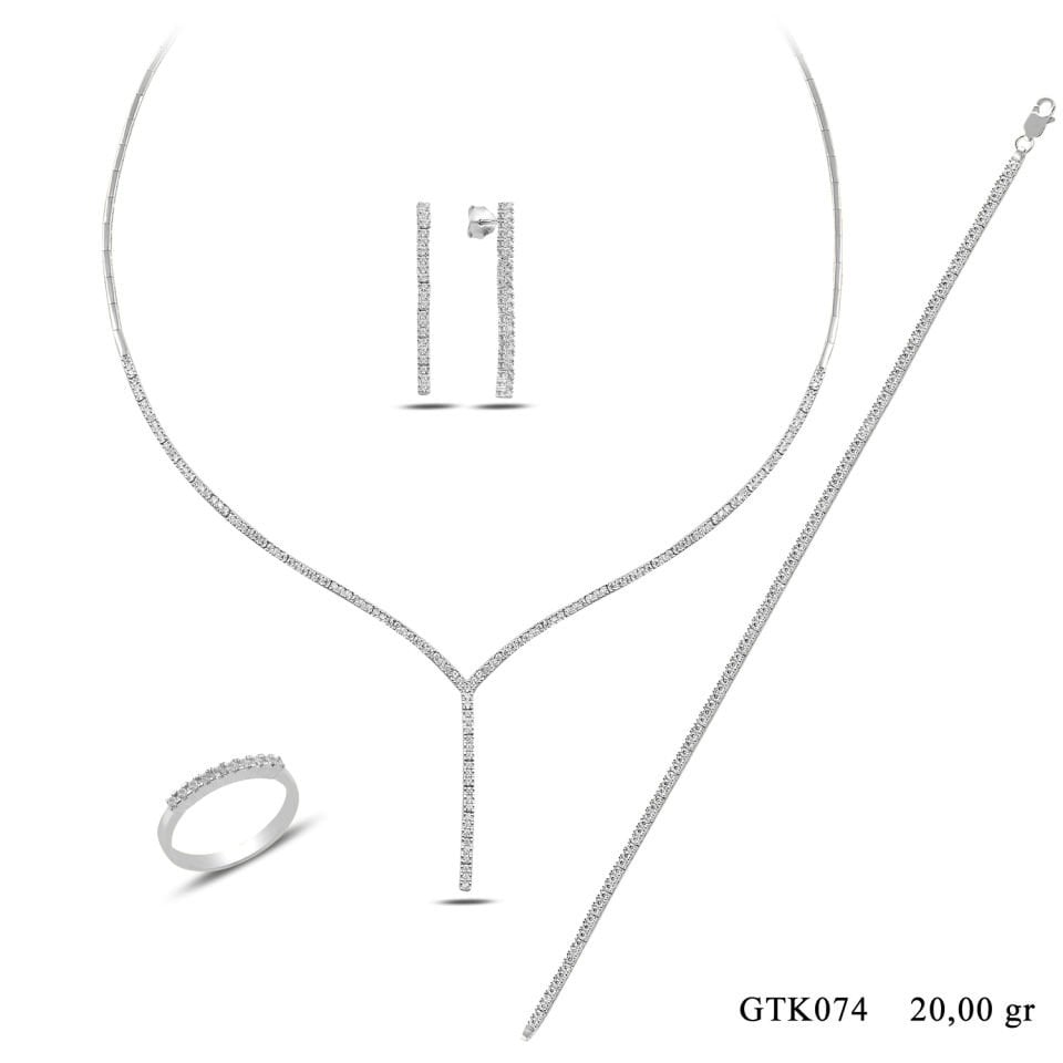 925 Ayar Gümüş Salkım Su Yolu Set