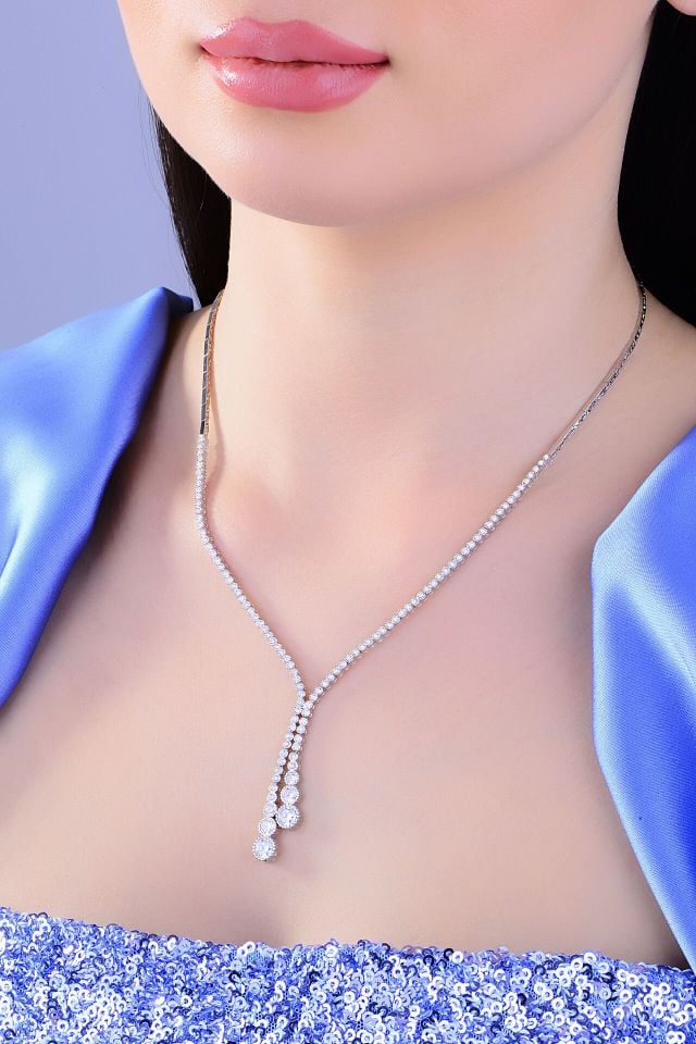 925 Ayar Gümüş Salkım Su Yolu Set