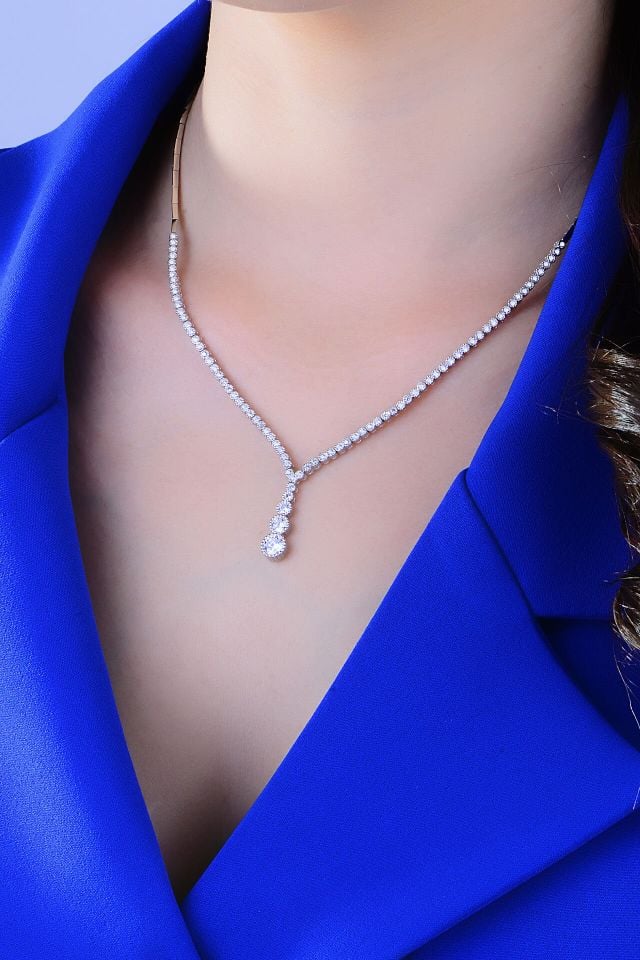 925 Ayar Gümüş Salkım Su Yolu Set