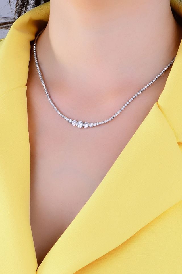 925 Ayar Gümüş Tam Tur Su Yolu Set