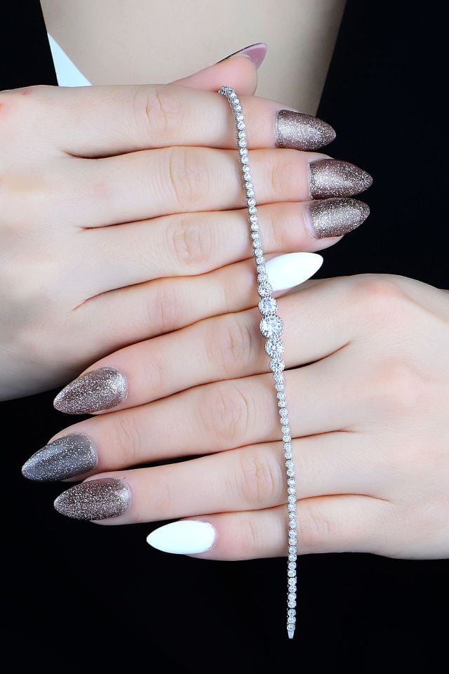 925 Ayar Gümüş Tam Tur Su Yolu Set