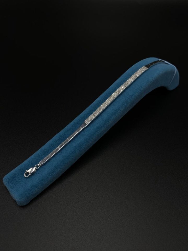 925 Ayar Gümüş 3 Sıra Su Yolu Bileklik