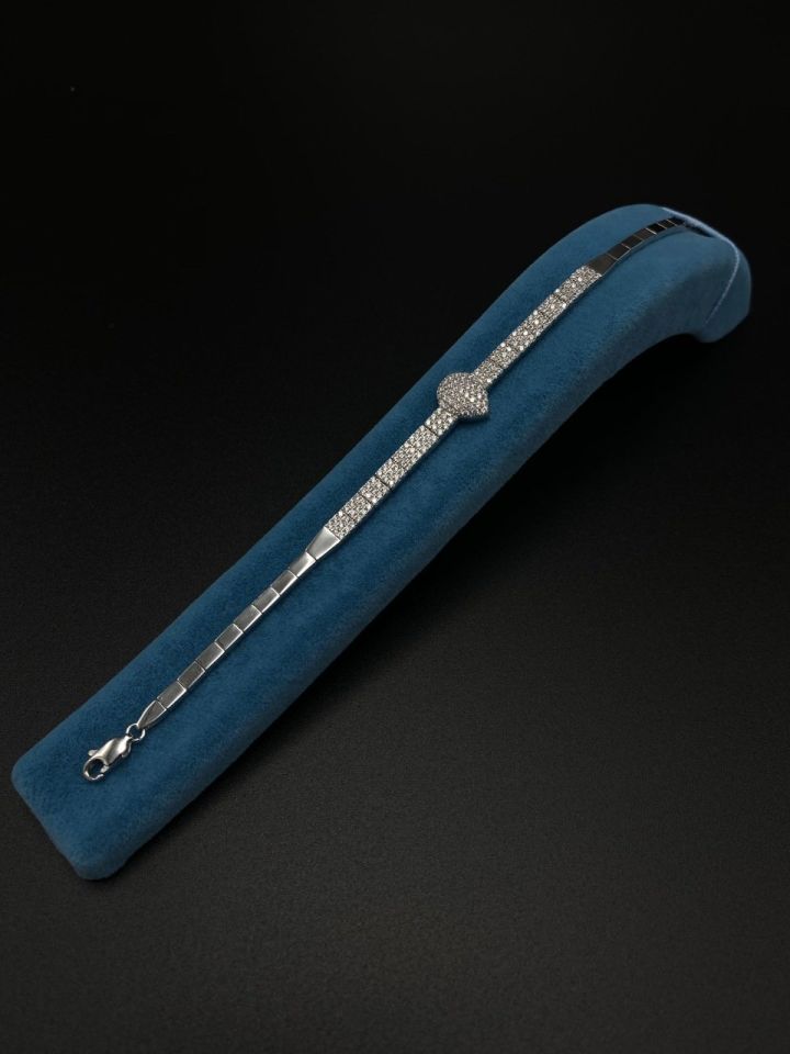 925 Ayar Gümüş 3 Sıra Su Yolu Bileklik