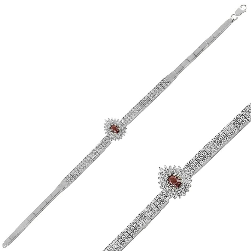 925 Ayar Gümüş 3 Sıra Hürrem Su Yolu Bileklik