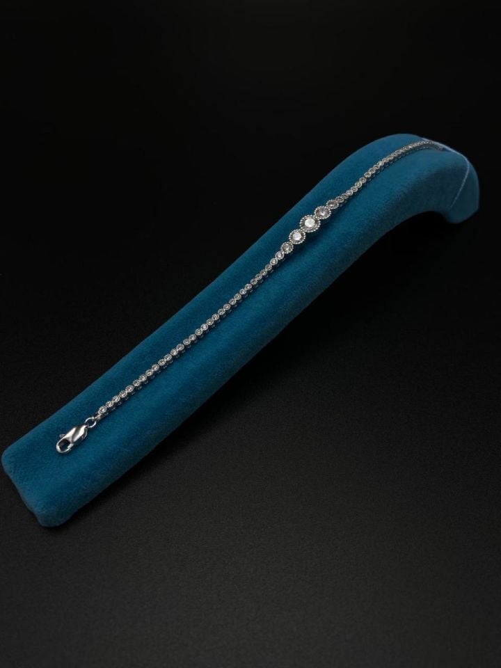 925 Ayar Gümüş Su Yolu Bileklik