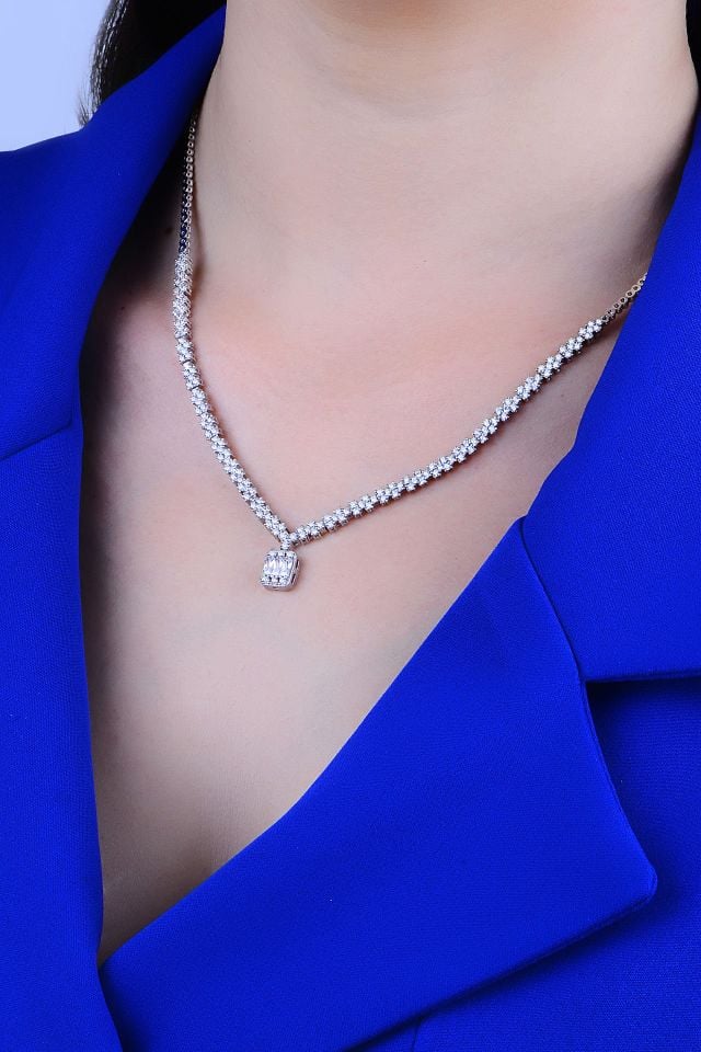 BARIŞ TAKI Kadın 925 Ayar Gümüş Baget Su Yolu Set