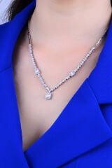 BARIŞ TAKI Kadın 925 Ayar Gümüş Baget Su Yolu Set