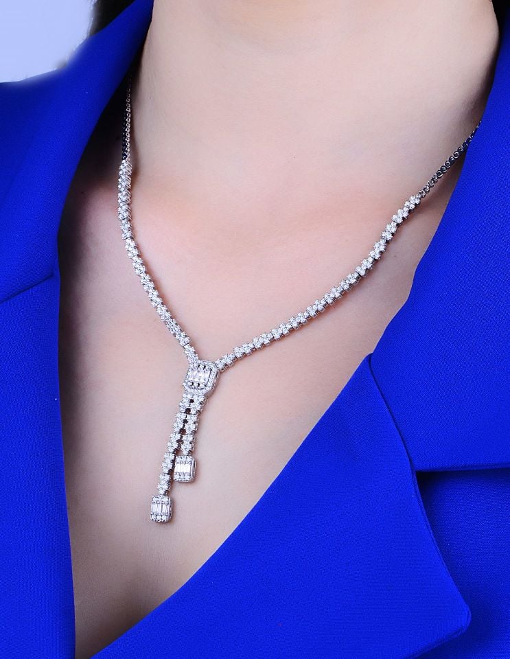 BARIŞ TAKI Kadın 925 Ayar Gümüş Baget Su Yolu Set