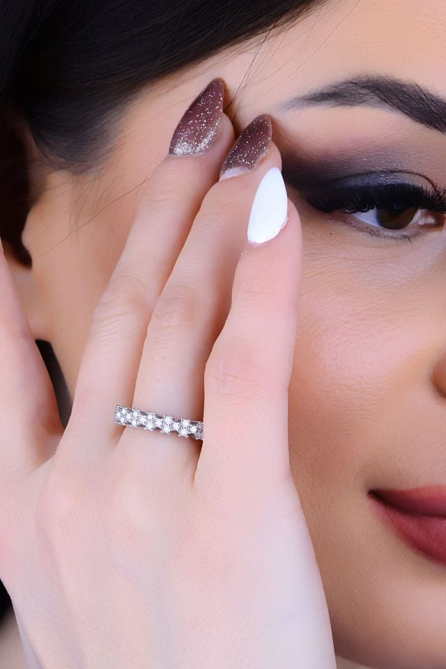 BARIŞ TAKI Kadın 925 Ayar Gümüş Baget Su Yolu Set