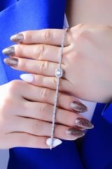 BARIŞ TAKI Kadın 925 Ayar Gümüş Baget Su Yolu Set