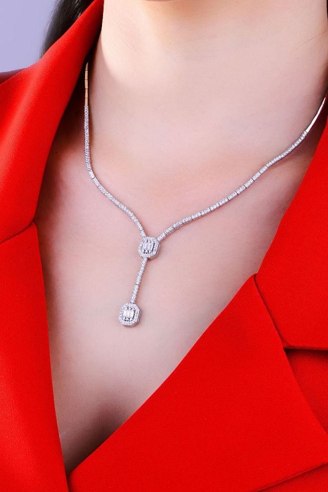 BARIŞ TAKI Kadın 925 Ayar Gümüş Baget Su Yolu Set