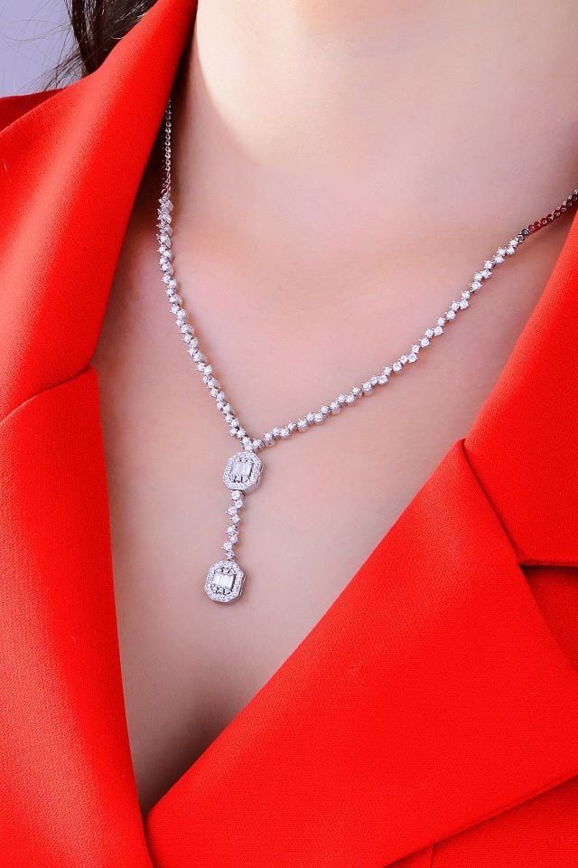 BARIŞ TAKI Kadın 925 Ayar Gümüş Baget Su Yolu Set