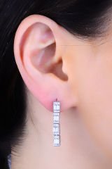 BARIŞ TAKI Kadın 925 Ayar Gümüş Baget Su Yolu Set