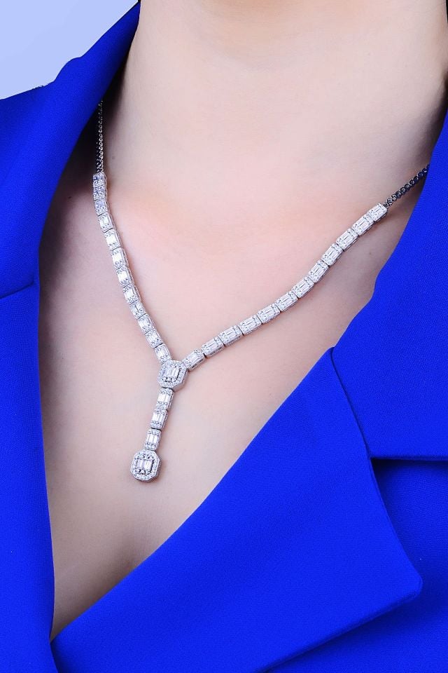 BARIŞ TAKI Kadın 925 Ayar Gümüş Baget Su Yolu Set