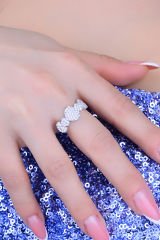 925 Ayar Gümüş Kalp Pırlanta Montür Su Yolu Set