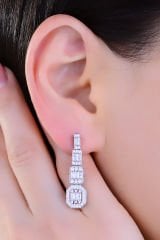 BARIŞ TAKI Kadın 925 Ayar Gümüş 3 Sıra Baget Su Yolu Set