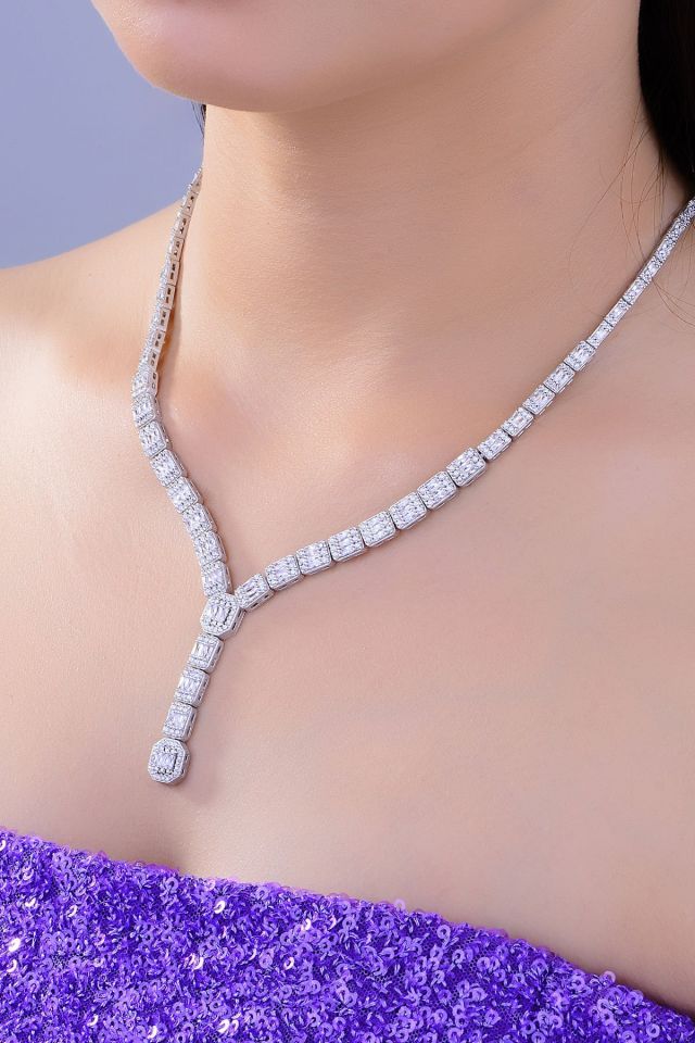 BARIŞ TAKI Kadın 925 Ayar Gümüş 3 Sıra Baget Su Yolu Set