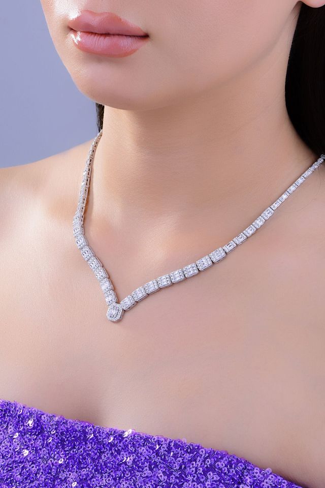 BARIŞ TAKI Kadın 925 Ayar Gümüş 3 Sıra Baget Su Yolu Set