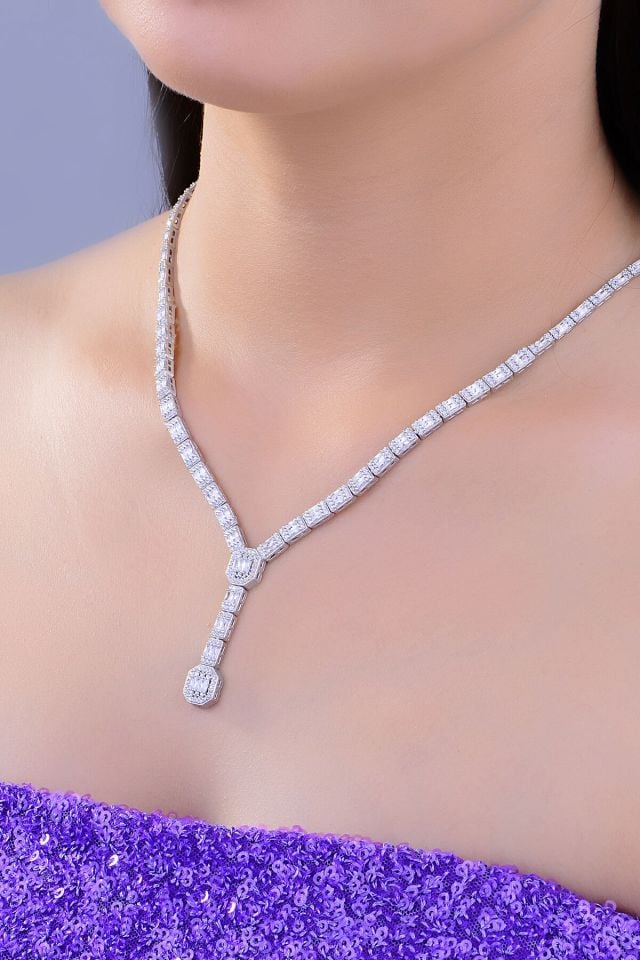 BARIŞ TAKI Kadın 925 Ayar Gümüş 3 Sıra Baget Su Yolu Set