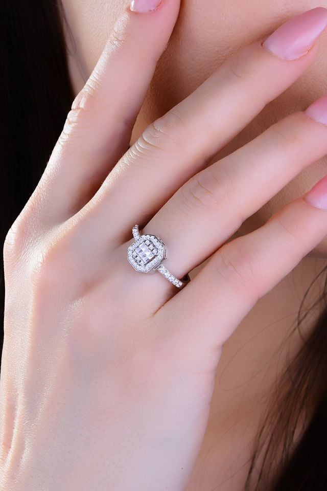 BARIŞ TAKI Kadın 925 Ayar Gümüş Baget Sıralı Su Yolu Set