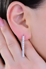 BARIŞ TAKI Kadın 925 Ayar Gümüş Tam Tur Baget Sıralı Su Yolu Set