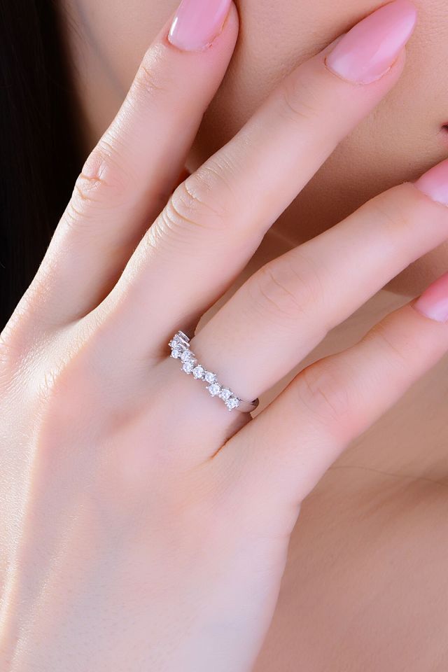 BARIŞ TAKI 925 Ayar Gümüş Tam Tur Montür Su Yolu Bayan Düğün Seti