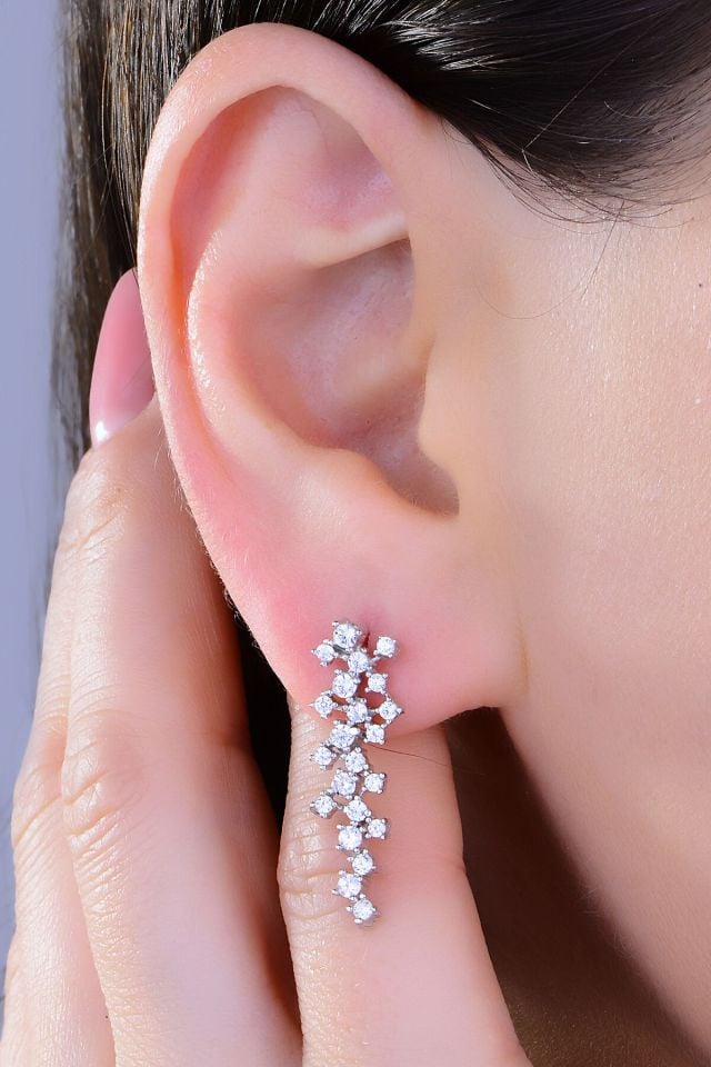 BARIŞ TAKI 925 Ayar Gümüş Tam Tur Montür Su Yolu Bayan Düğün Seti