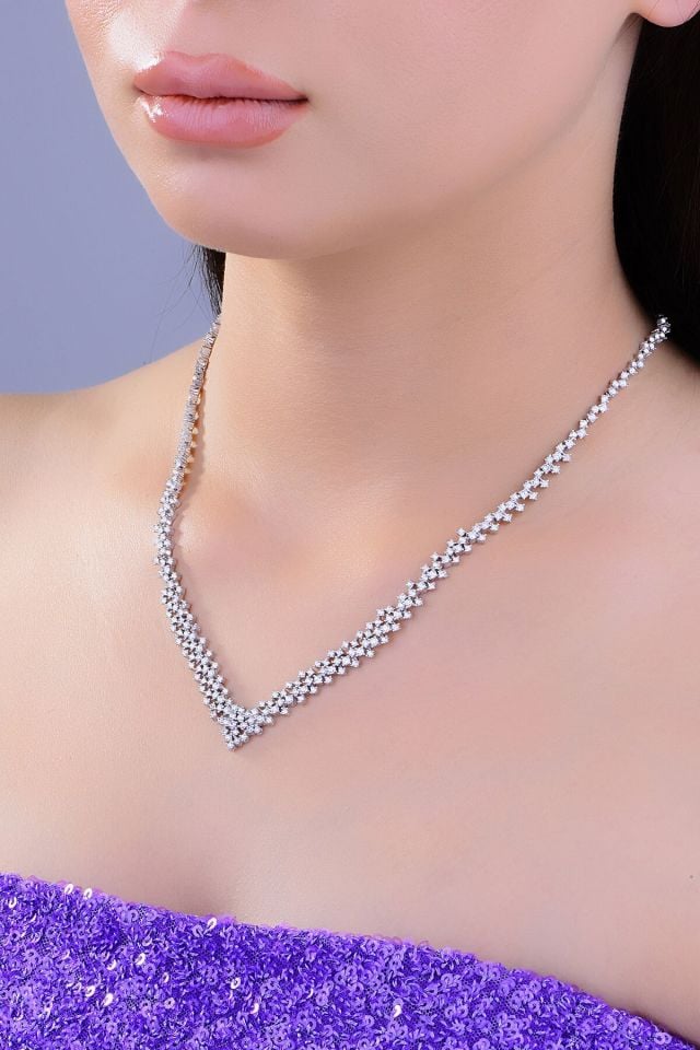 BARIŞ TAKI 925 Ayar Gümüş Tam Tur Montür Su Yolu Bayan Düğün Seti