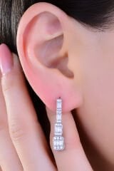 BARIŞ TAKI 925 Ayar Gümüş Tam Tur Baget Su Yolu Bayan Düğün Seti