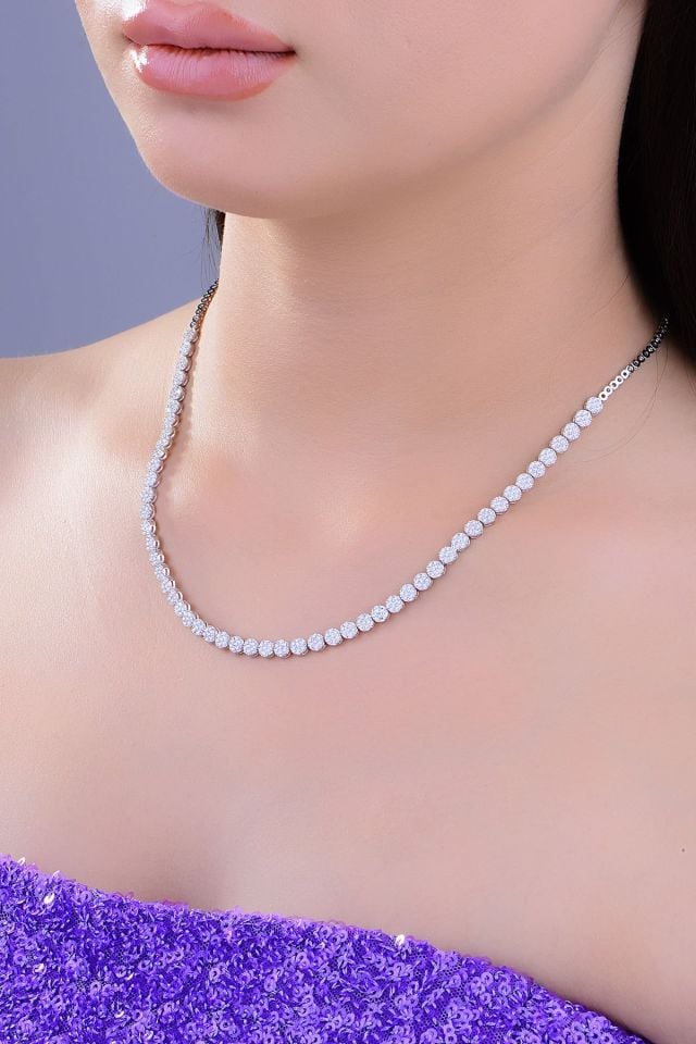 925 Ayar Gümüş Kalp Pırlanta Montür Su Yolu Set