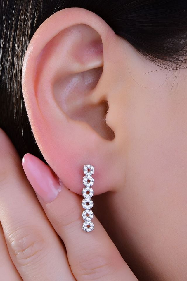 BARIŞ TAKI 925 Ayar Gümüş Pırlanta Montör Su Yolu Set