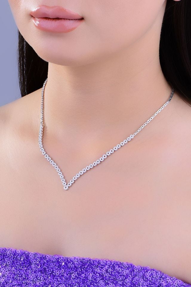 BARIŞ TAKI 925 Ayar Gümüş Pırlanta Montör Su Yolu Set