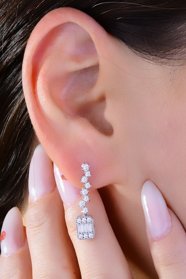 BARIŞ TAKI Kadın 925 Ayar Gümüş Baget Su Yolu Set