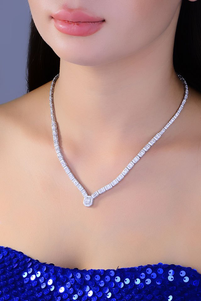 BARIŞ TAKI 925 Ayar Gümüş 2 Sıra Baget Su Yolu Set