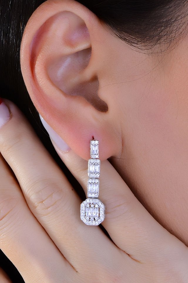 BARIŞ TAKI 925 Ayar Gümüş 2 Sıra Baget Su Yolu Set