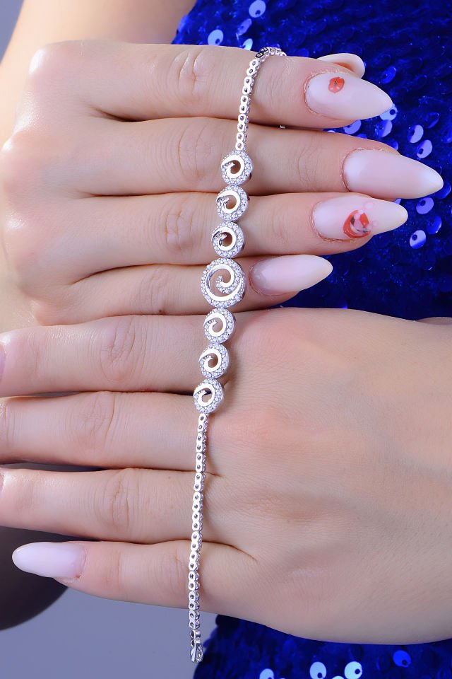 BARIŞ TAKI 925 Ayar Gümüş Pırlanta Montör Su Yolu Set