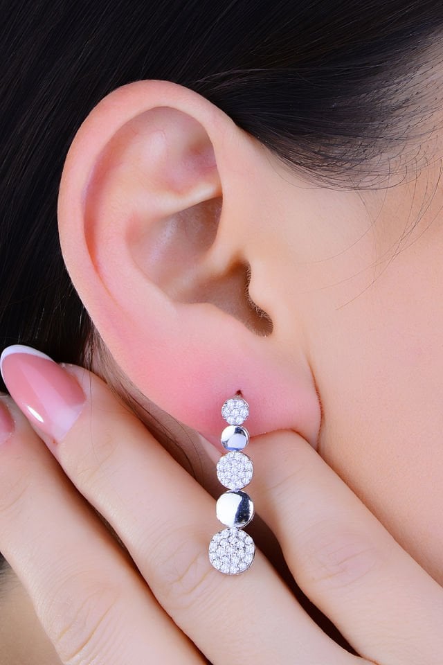 BARIŞ TAKI 925 Ayar Gümüş  Pırlanta Montör Su Yolu Set