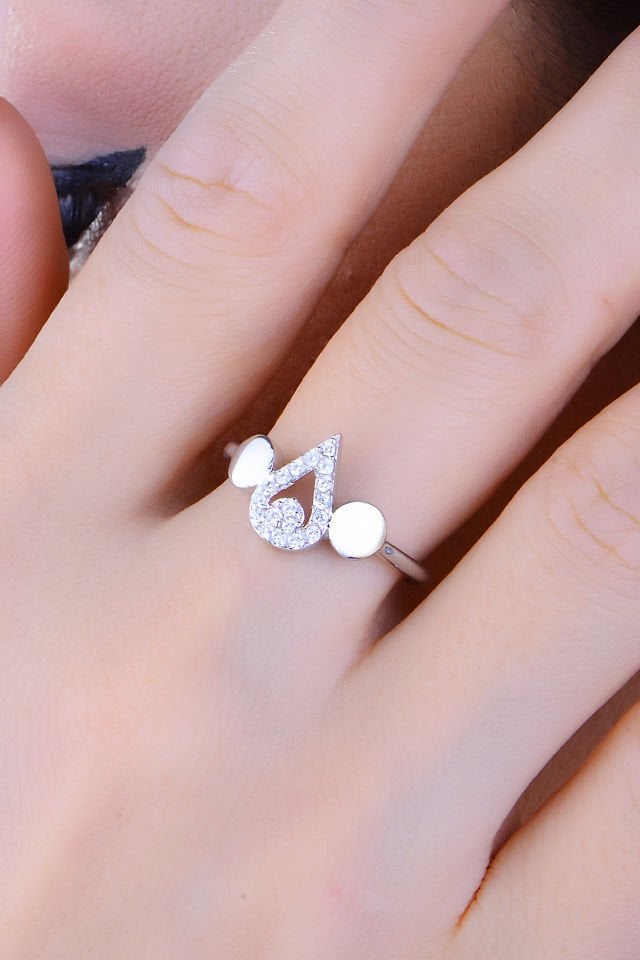 925 Ayar Gümüş Damla Salkım Pırlanta Montör Su Yolu Set