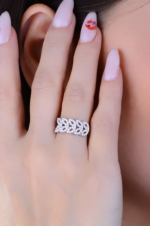 BARIŞ TAKI 925 Ayar Gümüş Kelebek Model Pırlanta Su Yolu Set