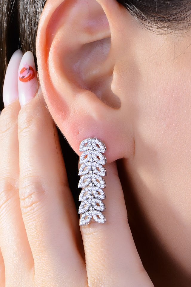 BARIŞ TAKI 925 Ayar Gümüş Kelebek Model Pırlanta Su Yolu Set