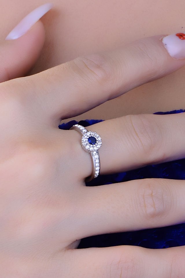 BARIŞ TAKI 925 Ayar Gümüş Pırlanta Montör Su Yolu Set