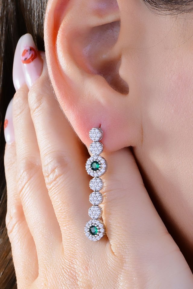 BARIŞ TAKI 925 Ayar Gümüş Pırlanta Montör Su Yolu Set